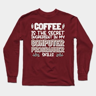 Coffee lover Computer Programmer Long Sleeve T-Shirt